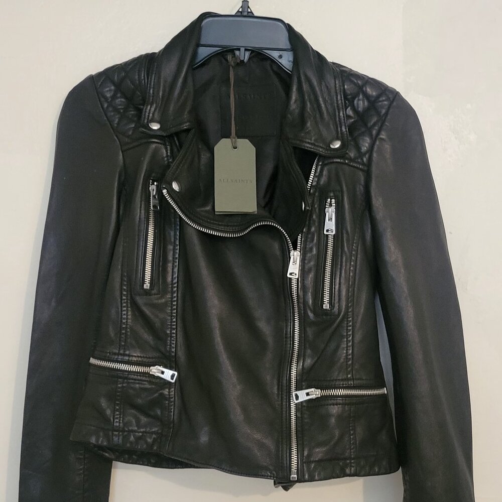 All Saints Leather Biker Jacket NWT PRICE DROP!